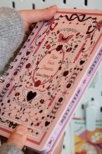 Victoria's Journals A5 Spiralli Süresiz-Motivasyon Sayfalı-Haftalık Planlayıc...