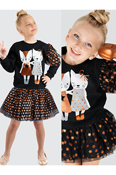 Denokids Κοριτσίστικη φούστα Tutu Star Black Tulle