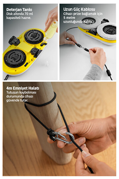 Karcher RCW 2 Extra + Cam Temizleme Silme Robotu Makinesi