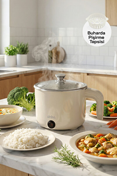 Sinbo Sco-5063 Çok Fonksiyonlu Buharlı Pişirici - Buharlı