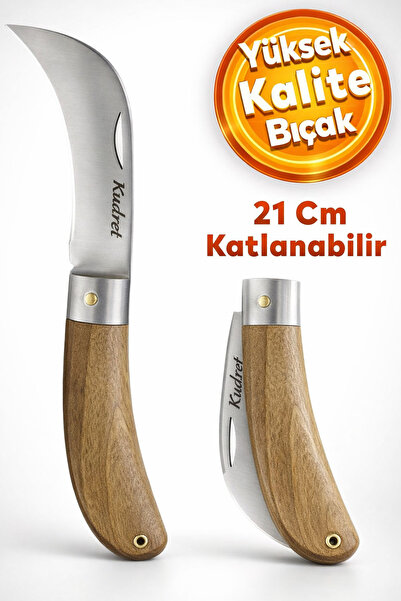 Badem10 (PREMİUM ÜST KALİTE) Paslanmaz Aşı Bıçağı Eğri Uçlu Bıçak Ara Çakısı ...