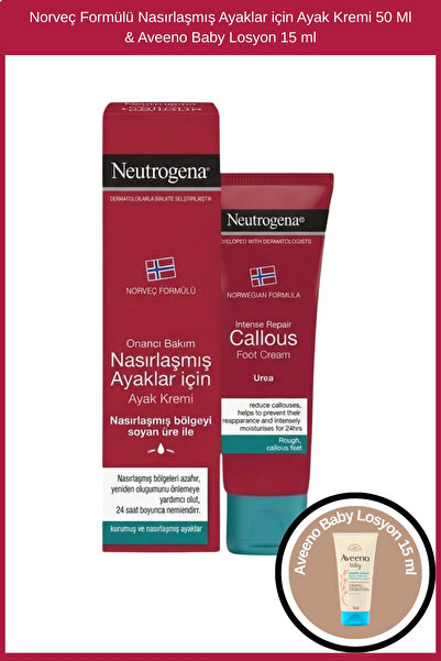 Neutrogena Norveç Formülü Nasırlaşmış Ayaklar için Ayak Kremi 50 Ml & Aveeno ...