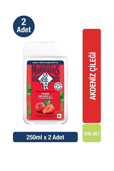 Le Petit Marseillais Duş Jeli Akdeniz Çileği 250 ml x2