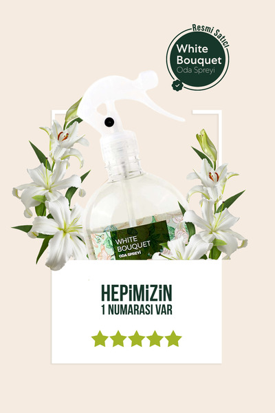 Bargello Whıte Bouquet 485 ml Plastik Sprey Ortam Kokusu