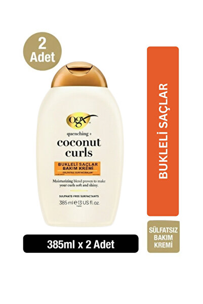 OGX Bukleli Saçlar için Nemlendirici Coconut Curls Sülfatsız Bakım Kremi 385 ...