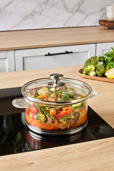 Karaca York Borosilikat Cam Tencere 20 cm