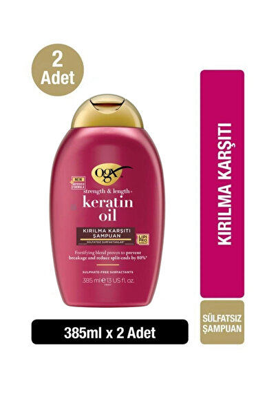 OGX Kırılma Karşıtı Keratin oil Şampuan 385mlx2
