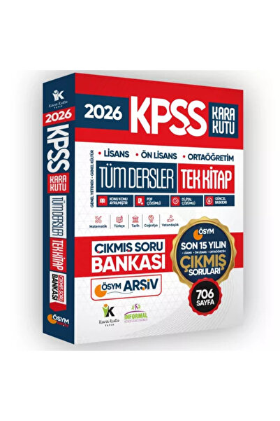 İnformal Yayınları 2026 FULLKPSS LİSANS-ÖNLİSANS-ORTAÖĞRETİM Son 15 Yılın Sor...