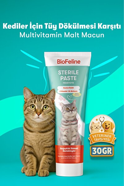 BioFeline Tüy ve Sindirim Hassasiyeti Azaltıcı Kısır Kediler İçin Multivitami...