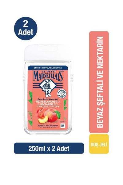 Le Petit Marseillais Duş Jeli Şeftali Ve Nektarin 250 ml x2