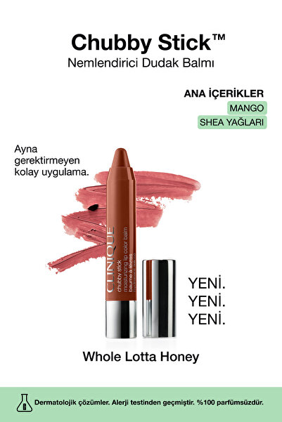 Clinique Chubby Stick™ Nemlendirici Dudak Balmı - Renk: Whole Lotta Honey 3g ...