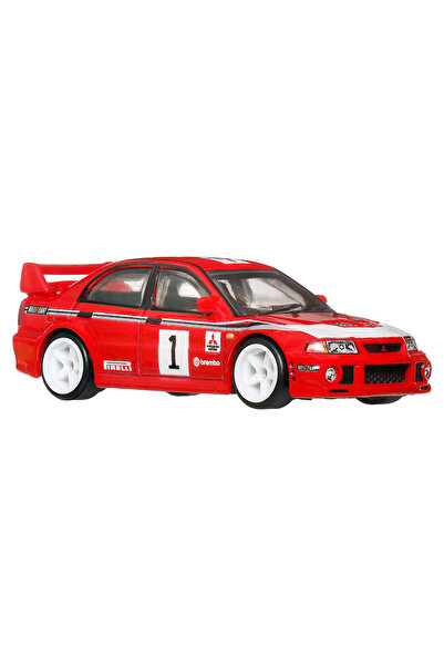 HOT WHEELS ® Car Culture Premium Mitsubishi Lancer Evolution VI | 1:64 ölçekli metal oyuncak araba JKF19