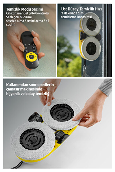 Karcher RCW 2 Extra + Cam Temizleme Silme Robotu Makinesi