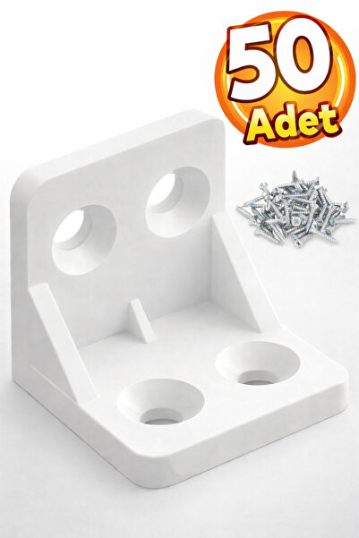 Badem10 Mobilya Eşya Dolap Köşebent Bağlantı Sabitleme Sabitleyici L Gönye 28...