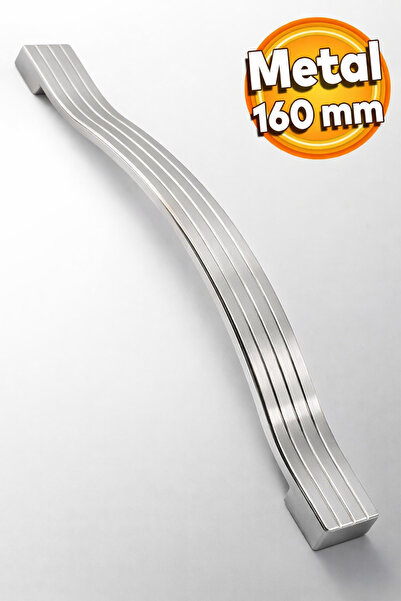 Badem10 Akasya Metal Mobilya Mutfak Çekmece Dolabı Kapı Dolap Kulpu Kulbu Kro...