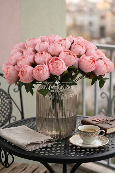 Yapay Çiçek Deposu Yapay Çiçek 12li Şakayık Demeti 35 cm Pembe