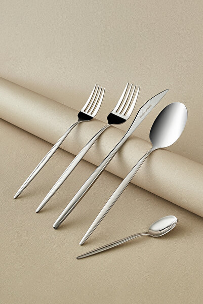 Karaca Sintra 40 Parça 8 Kişilik Çatal Kaşık Bıçak Takımı Platin