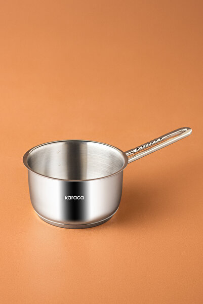 Karaca إبريق حليب/صلصة من الفولاذ المقاوم للصدأ من سورميني بقاعدة حثية 14 سم