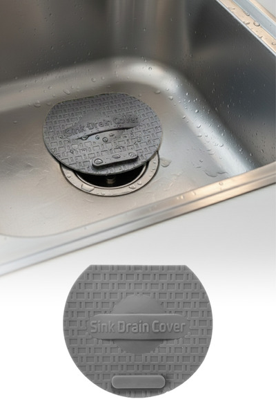 omilife Gri Evye Kapağı Lavabo Kötü Koku Giderici Önleyici Silikon Mat Sızdır...