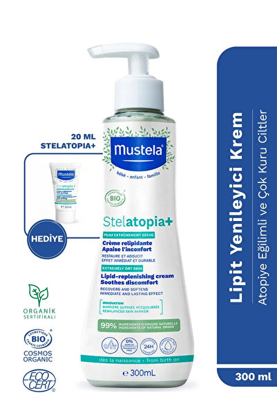 Mustela Organik Sertifikalı Stelatopia+ Atopik Cilt Nemlendirici Krem Seyahat...
