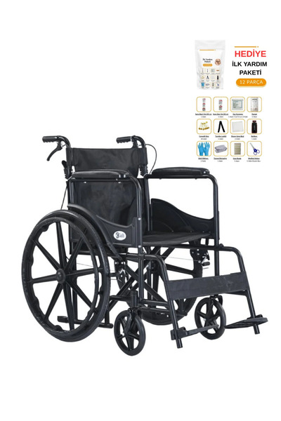 Umay Med Golfi G102 Standart Tekerlekli Sandalye Refakatçi Frenli - İlk Yardı...