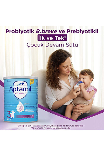 Aptamil Prosyneo 3 Prebiyotikli Probiyotikli Çocuk Devam Sütü 400Gx3