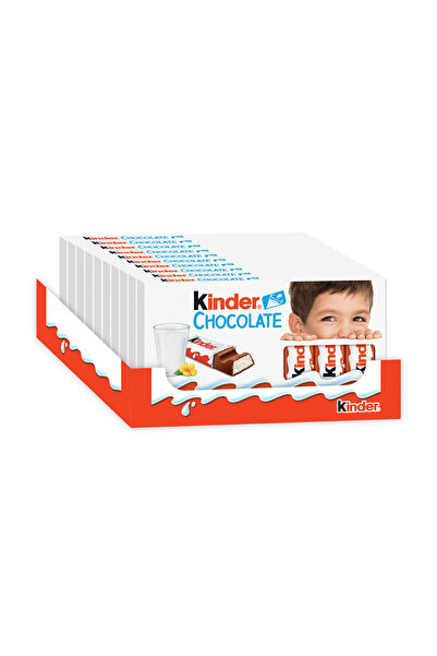Kinder Çikolatata 8'li 100 Gr - 10 Adet