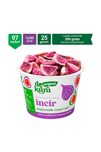 dokuru İncir Kuru Meyve Cipsi - Dondurularak Kurutulmuş Freeze Dried Çıtır İncir