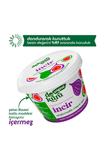 dokuru İncir Kuru Meyve Cipsi - Dondurularak Kurutulmuş Freeze Dried Çıtır İncir