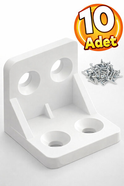 Badem10 Mobilya Eşya Dolap Köşebent Bağlantı Sabitleme Sabitleyici L Gönye 28...