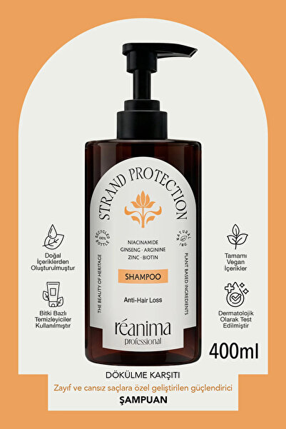 Reanima Strand Protection Saçı Besleyeci Sağlıklı Uzamayı Destekleyen Dökülme...