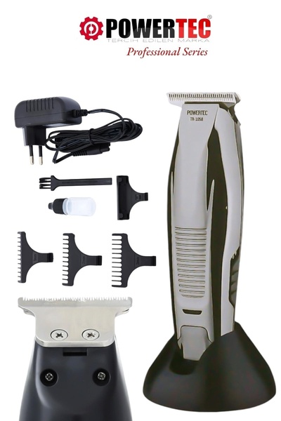 POWERTEC TR-1058 Saç Sakal Ense Vücut Tıraş Makinesi