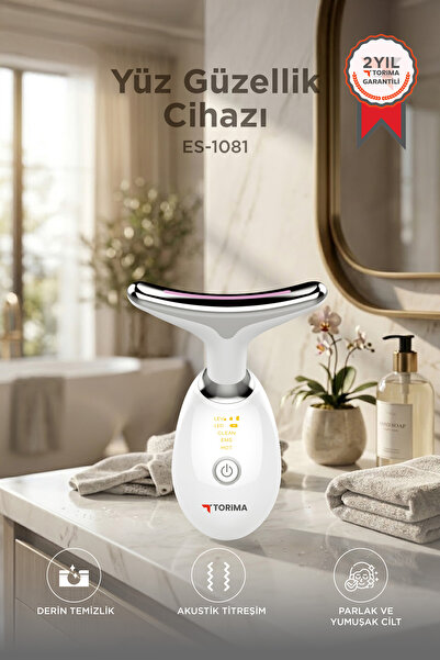 Torima Ems Yüz ve Boyun Kırışıklık Bakım Destekli Gıdı ve Sarkma Önleyci Güze...