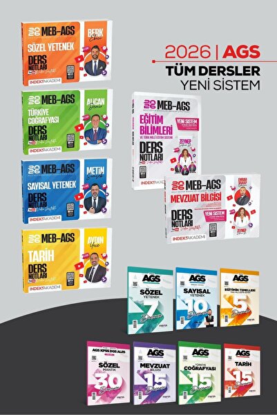 İndeks Akademi AGS Tüm Dersler Ders Notları Eğitim Temelleri Türk Mill Mevzua...