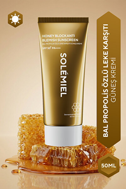 Solemiel Bal & Propolis Özlü, Cilt Bariyerini Desteklemeye Yardımcı SPF50+ Gü...