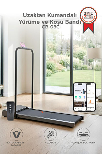 Torima Koşu Bandı Ayarlanabilir Bluetoothlu Uzaktan Kumandalı Katlanabilir Yü...