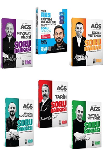 RETRO YAYINCILIK 2026 Meb Ags Sayısal Sözel Yet. Mevzuat Bilgisi Eğ. Tem. Sor...