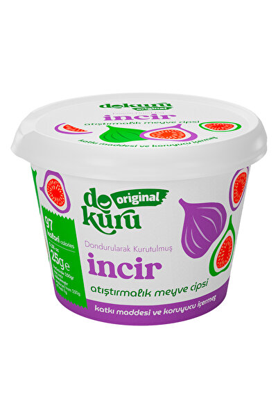 dokuru İncir Kuru Meyve Cipsi - Dondurularak Kurutulmuş Freeze Dried Çıtır İncir