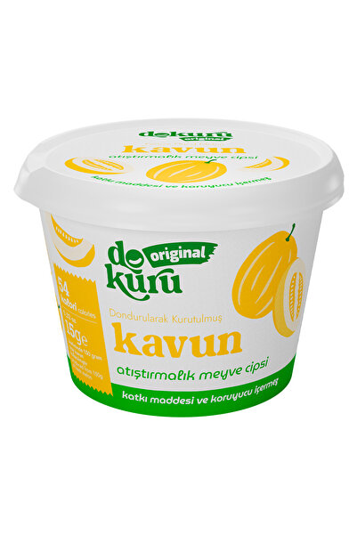 dokuru Kavun Kuru Meyve Cipsi - Dondurularak Kurutulmuş Freeze Dried Çıtır Kavun