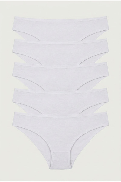 Nicoletta Ženske gaćice, paket od 5 komada, likra, bela