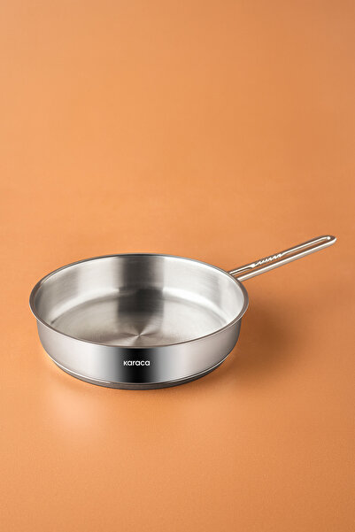 Karaca مقلاة فولاذية من سيرمين بقاعدة حثية مقاس 24 سم