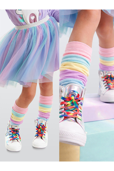 Denokids Ružovomodrý pruhovaný dievčenský kryt proti prachu