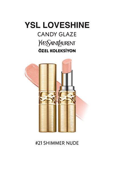 Yves Saint Laurent Ysl Loveshine Candy Glaze Parlatıcı Etkili Ruj 21 49369688...