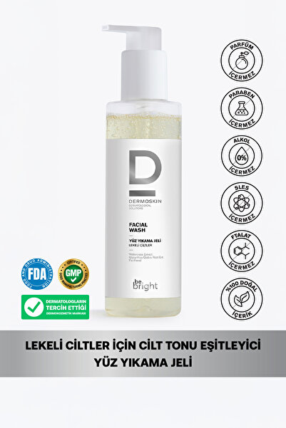 Dermoskin Be Bright Yüz Yıkama Jeli | Nemlendirici Yüz Temizleyicileri | Leke...