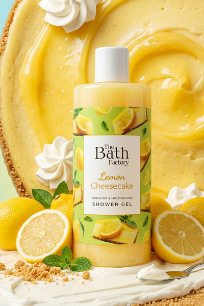 THE BATH FACTORY Nemlendirici ve Besleyici Lemon Cheesecake Duş Jeli 400 ml