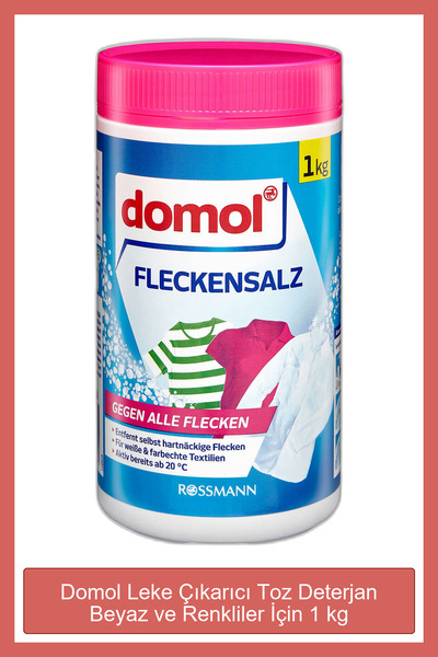 DOMOL Leke Çıkarıcı Toz Deterjan Beyaz ve Renkliler İçin 1 kg