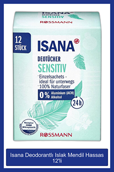 ISANA Hassas Deodorantlı Islak Mendil