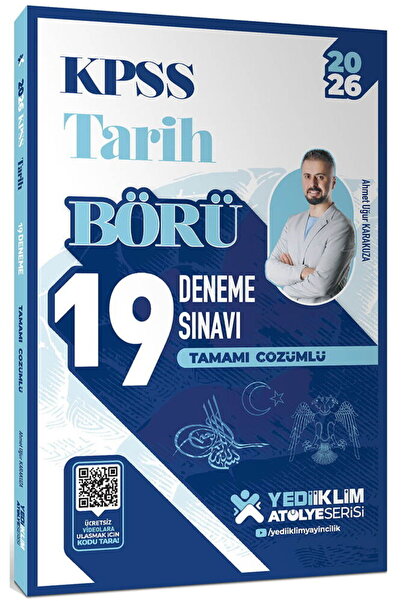Yediiklim Yayınları 2026 Kpss Genel Kültür Börü Tarih Tamamı Çözümlü 19 Denem...