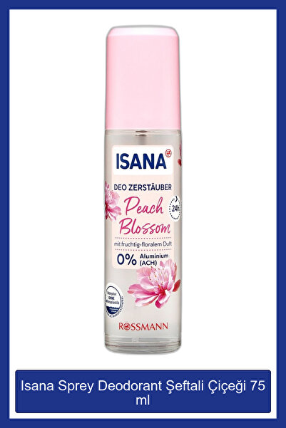 ISANA Sprey Deodorant Şeftali Çiçeği 75 Ml