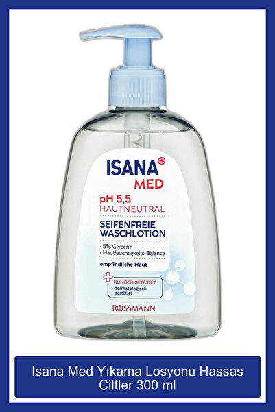 ISANA Med Yıkama Losyonu Hassas Ciltler 300 ml